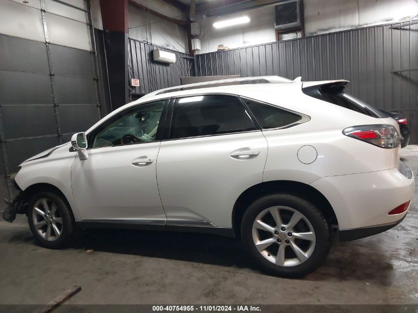 2012 Lexus Rx 350 VIN: 2T2BK1BA5CC136502 Lot: 40754955