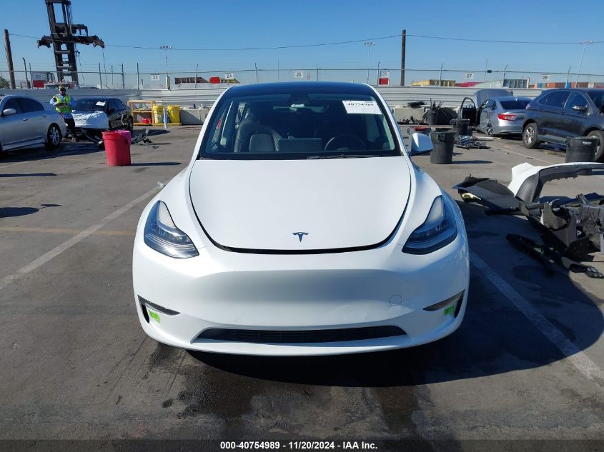 2022 Tesla Model Y Long Range Dual Motor All-Wheel Drive VIN: 7SAYGDEE6NF438978 Lot: 40754989