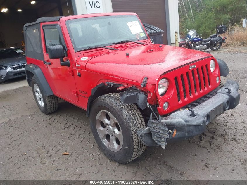 2016 Jeep Wrangler Sport VIN: 1C4AJWAG7GL342456 Lot: 40755031