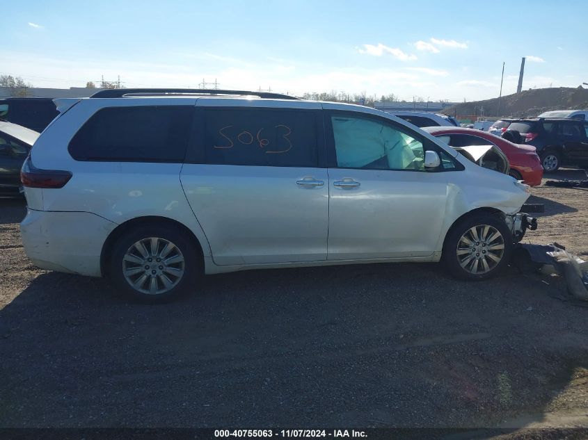 2015 Toyota Sienna Xle 7 Passenger VIN: 5TDDK3DC4FS101226 Lot: 40755063