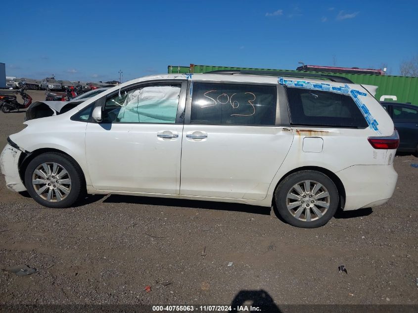 2015 Toyota Sienna Xle 7 Passenger VIN: 5TDDK3DC4FS101226 Lot: 40755063