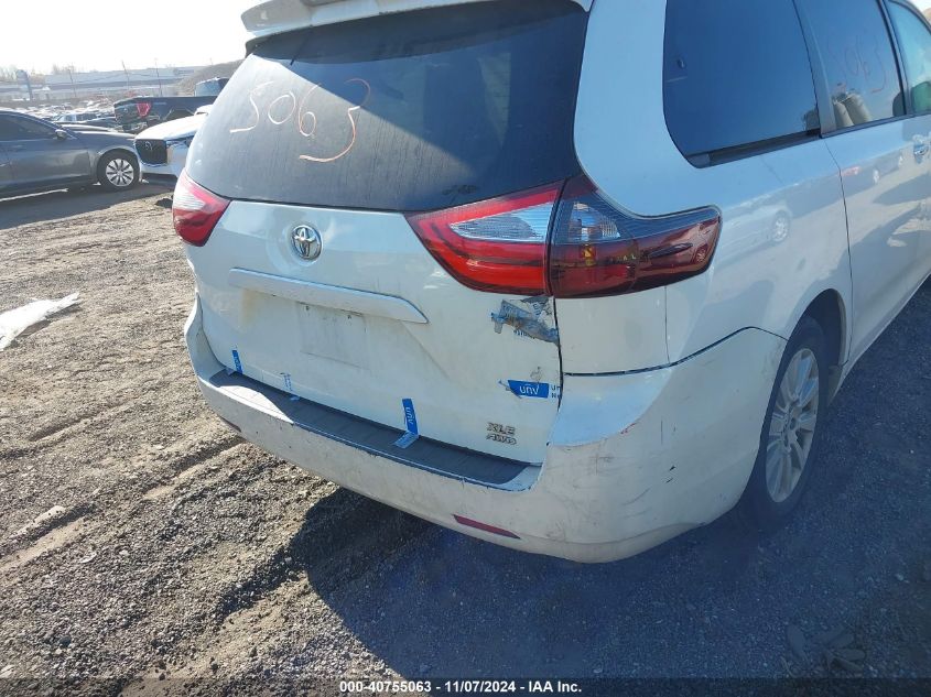 2015 Toyota Sienna Xle 7 Passenger VIN: 5TDDK3DC4FS101226 Lot: 40755063