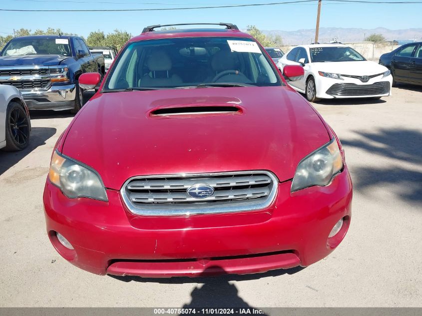 2005 Subaru Outback 2.5Xt Limited VIN: 4S4BP67C554354535 Lot: 40755074