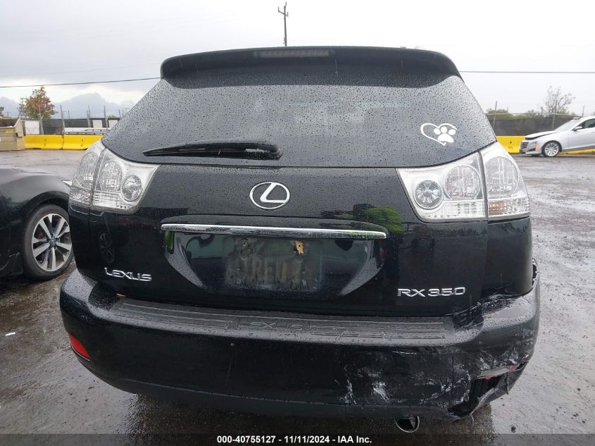 2009 Lexus Rx 350 VIN: 2T2GK31U89C076348 Lot: 40755127