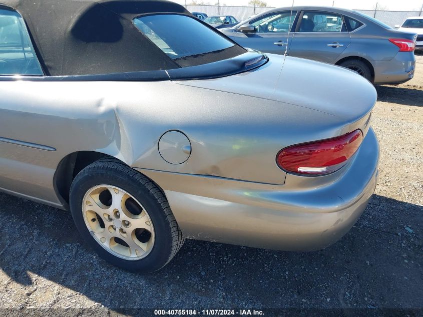 1999 Chrysler Sebring Jxi VIN: 3C3EL55H8XT571486 Lot: 40755184