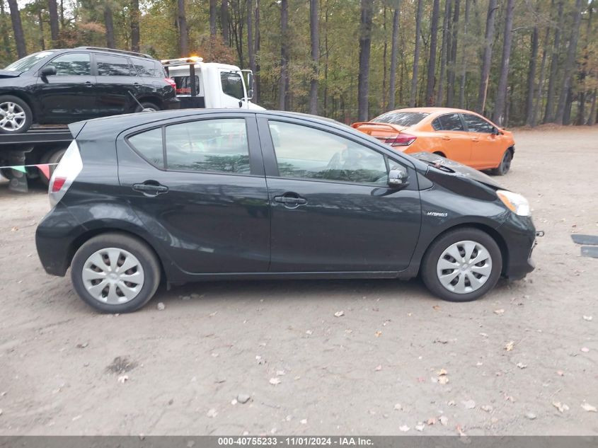 2013 Toyota Prius C Two VIN: JTDKDTB31D1051187 Lot: 40755233