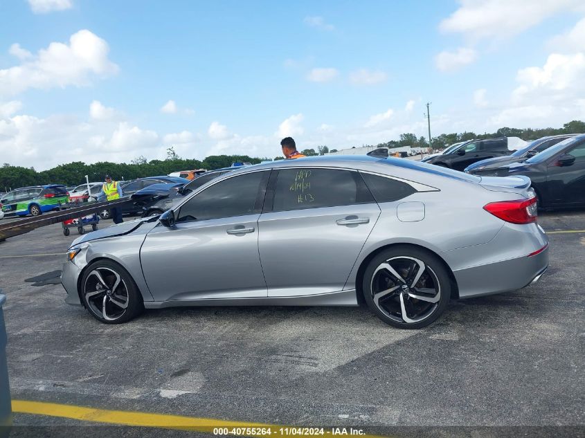 2021 Honda Accord Sport VIN: 1HGCV1F39MA078431 Lot: 40755264