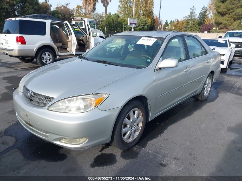 2003 Toyota Camry Le/Se/Xle VIN: JTDBE30KX30239301 Lot: 40755273