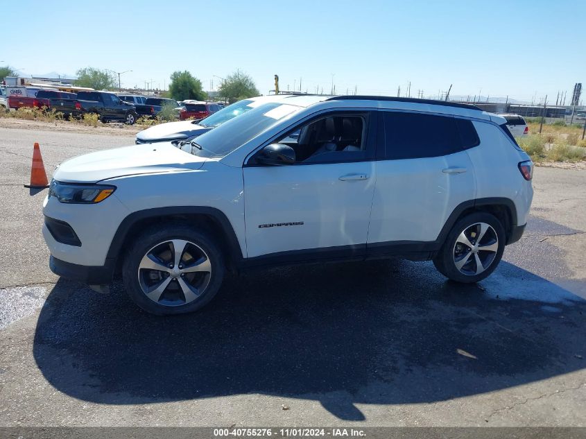 2022 Jeep Compass Latitude Fwd VIN: 3C4NJCBB3NT202358 Lot: 40755276