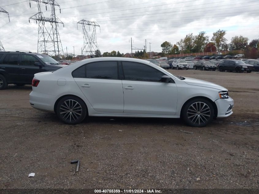 2016 Volkswagen Jetta 1.8T Sport VIN: 3VWD17AJXGM308845 Lot: 40755359