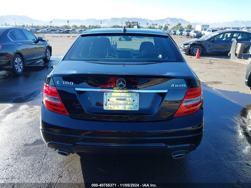 2012 Mercedes-Benz C 300 Luxury 4Matic/Sport 4Matic VIN: WDDGF8BB9CR224142 Lot: 40755371