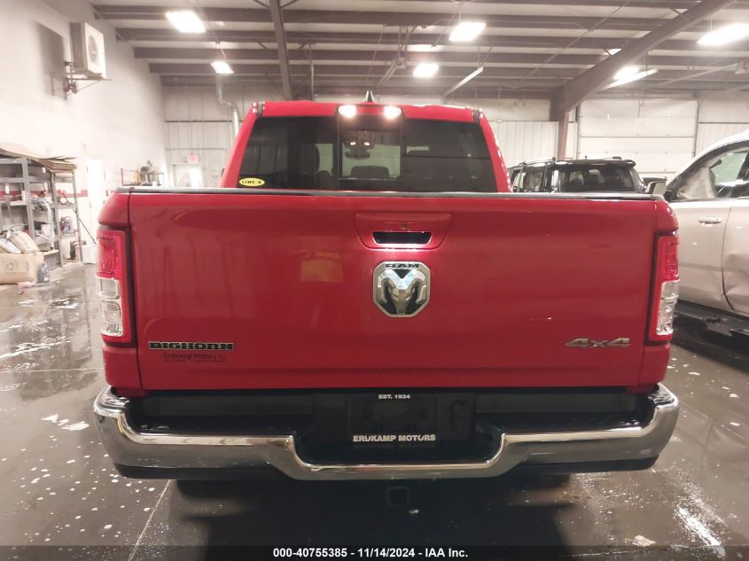 2022 Ram 1500 Big Horn 4X4 5'7 Box VIN: 1C6RRFFG4NN287493 Lot: 40755385