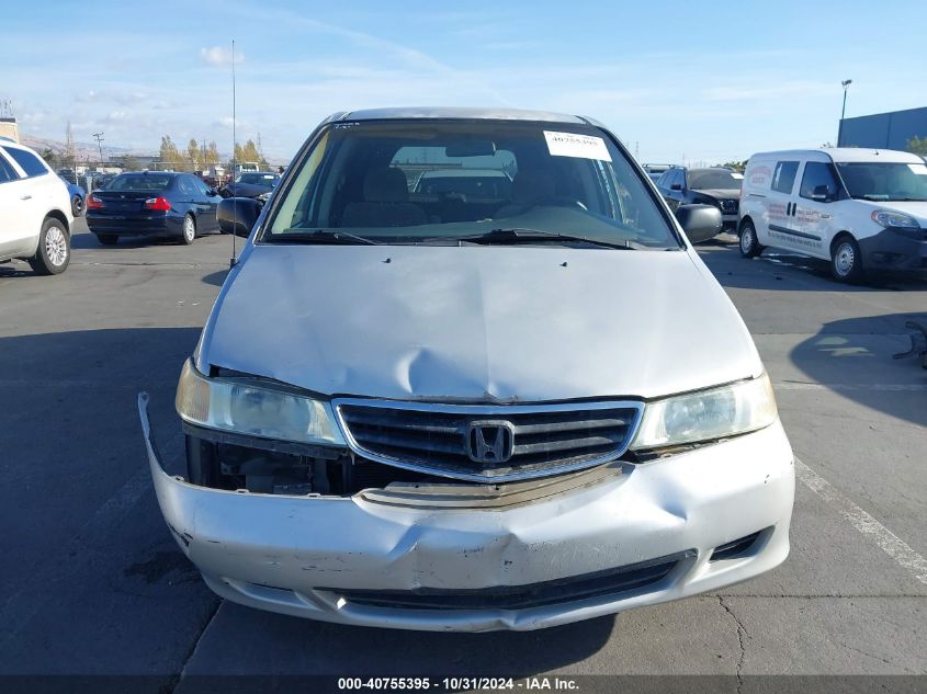 2002 Honda Odyssey Lx VIN: 2HKRL18502H568257 Lot: 40755395