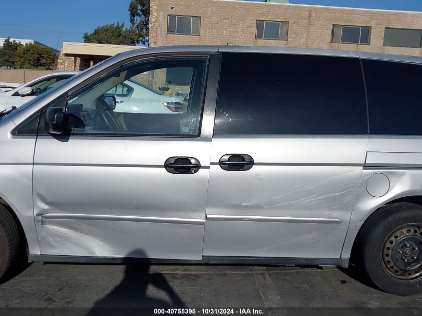 2002 Honda Odyssey Lx VIN: 2HKRL18502H568257 Lot: 40755395