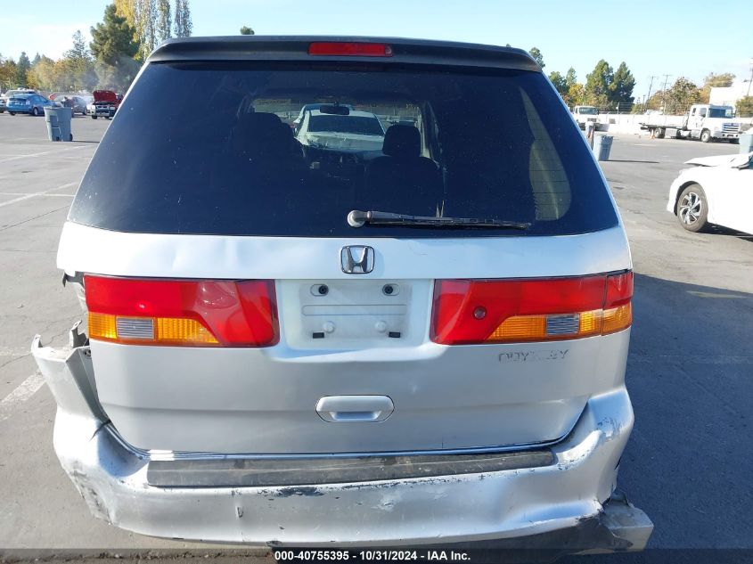 2002 Honda Odyssey Lx VIN: 2HKRL18502H568257 Lot: 40755395