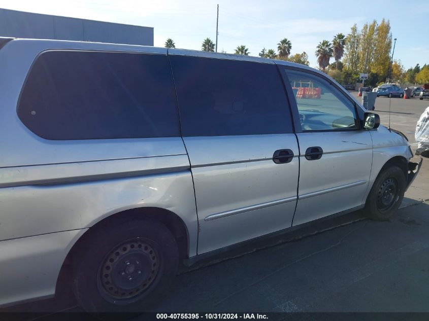 2002 Honda Odyssey Lx VIN: 2HKRL18502H568257 Lot: 40755395