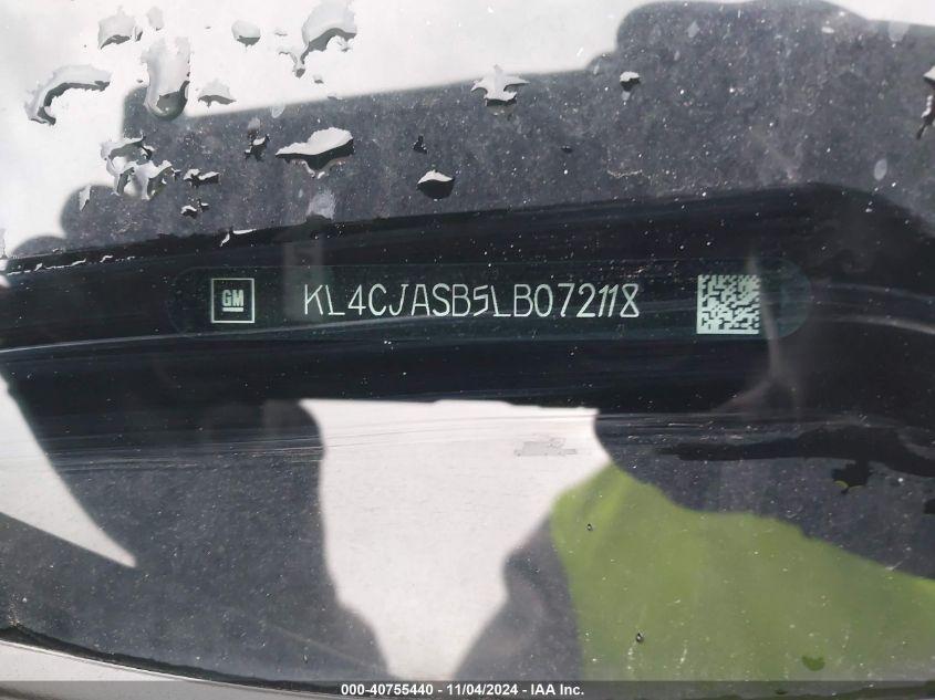 2020 Buick Encore Fwd Preferred VIN: KL4CJASB5LB072118 Lot: 40755440