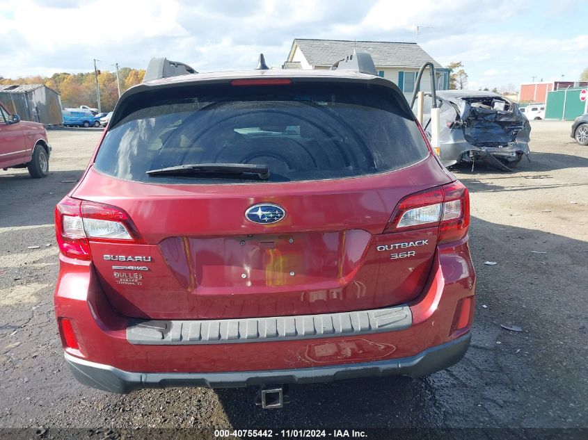 2017 Subaru Outback 3.6R Limited VIN: 4S4BSEKC6H3231336 Lot: 40755442