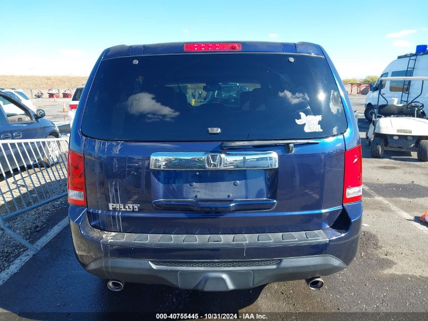 2014 Honda Pilot Ex-L VIN: 5FNYF3H56EB008857 Lot: 40755445