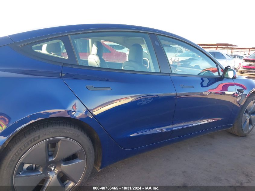 2022 Tesla Model 3 Long Range Dual Motor All-Wheel Drive VIN: 5YJ3E1EB6NF294155 Lot: 40755465