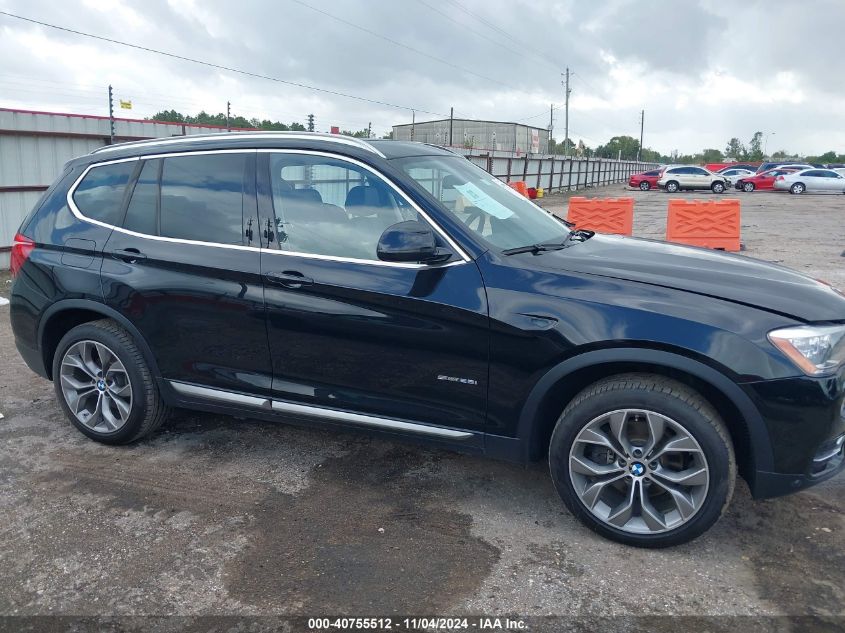 2017 BMW X3 Sdrive28I VIN: 5UXWZ7C34H0X39137 Lot: 40755512