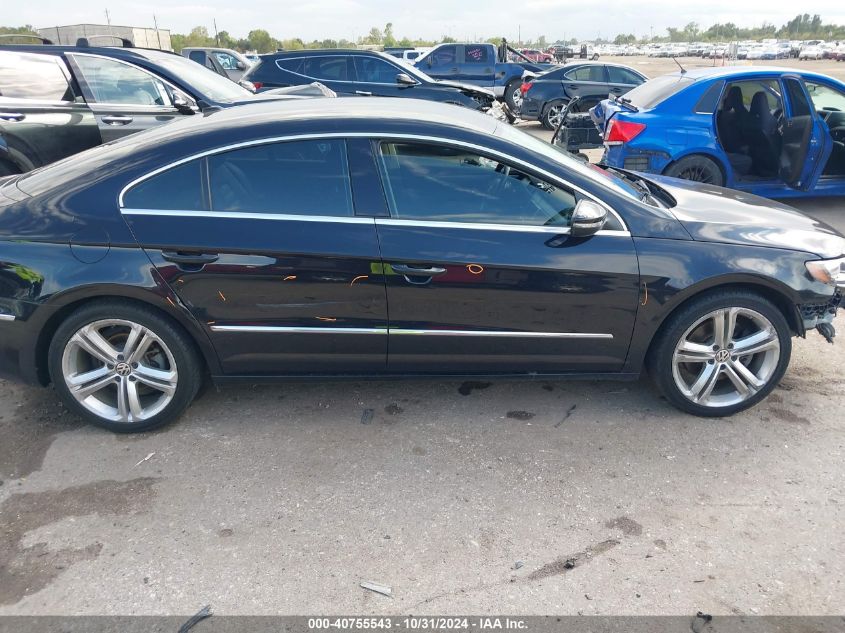 2013 Volkswagen Cc 2.0T Sport Plus VIN: WVWBN7AN7DE503465 Lot: 40755543