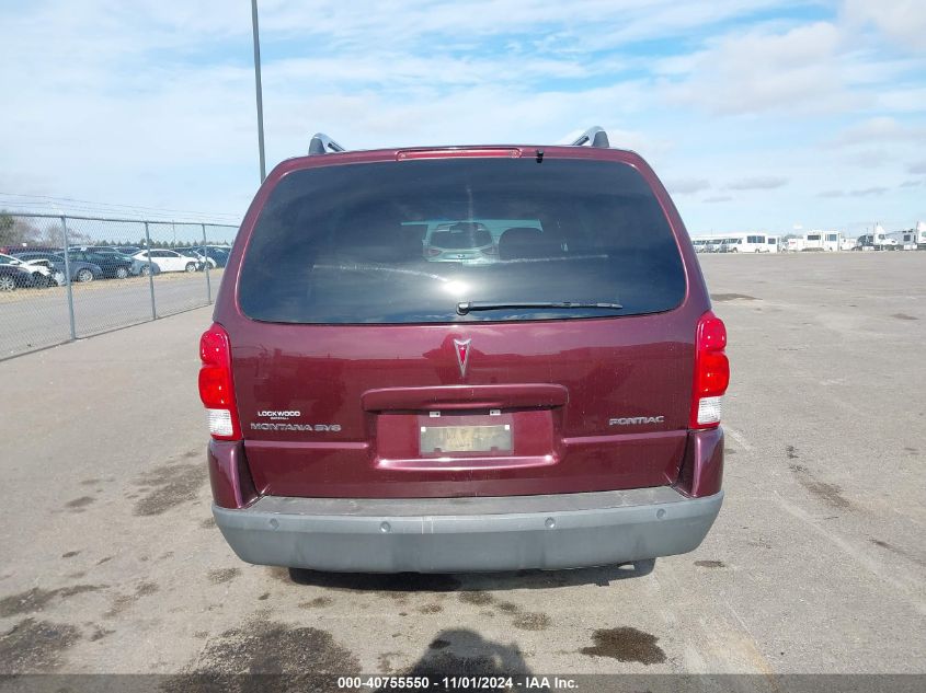 2006 Pontiac Montana Sv6 VIN: 1GMDV33L26D243803 Lot: 40755550