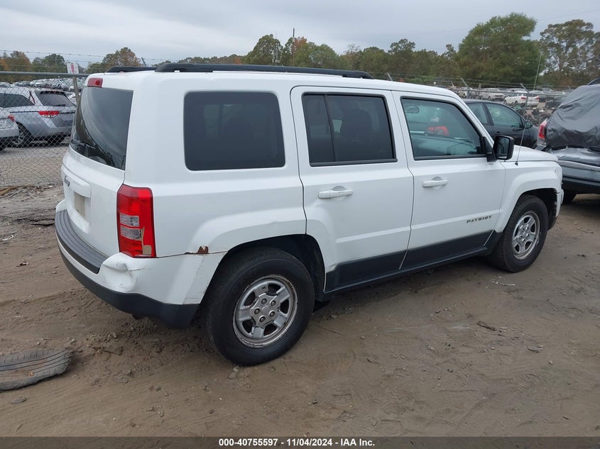 2014 JEEP PATRIOT VIN: 1C4NJPBA4ED601395