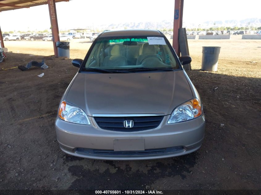 2002 Honda Civic Lx VIN: 2HGES16512H562174 Lot: 40755601