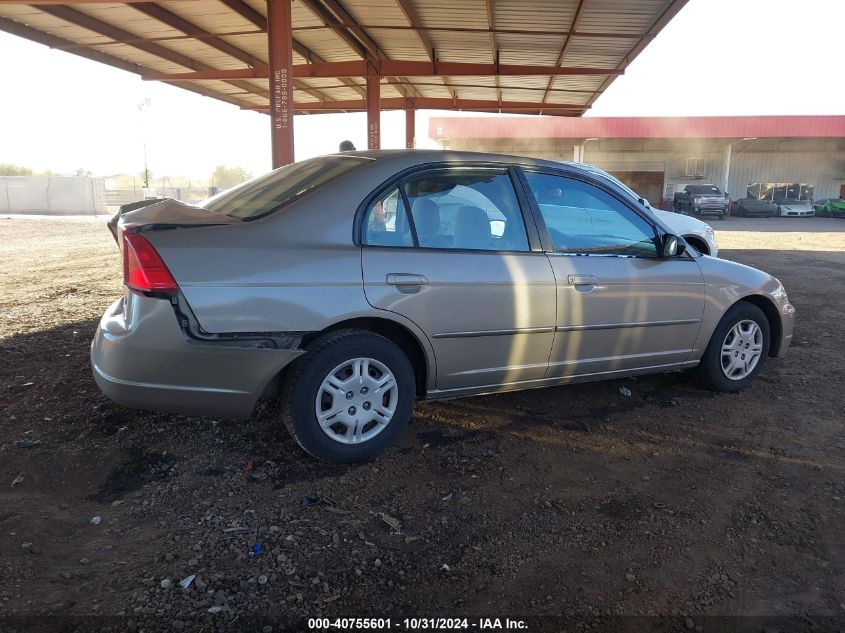 2002 Honda Civic Lx VIN: 2HGES16512H562174 Lot: 40755601