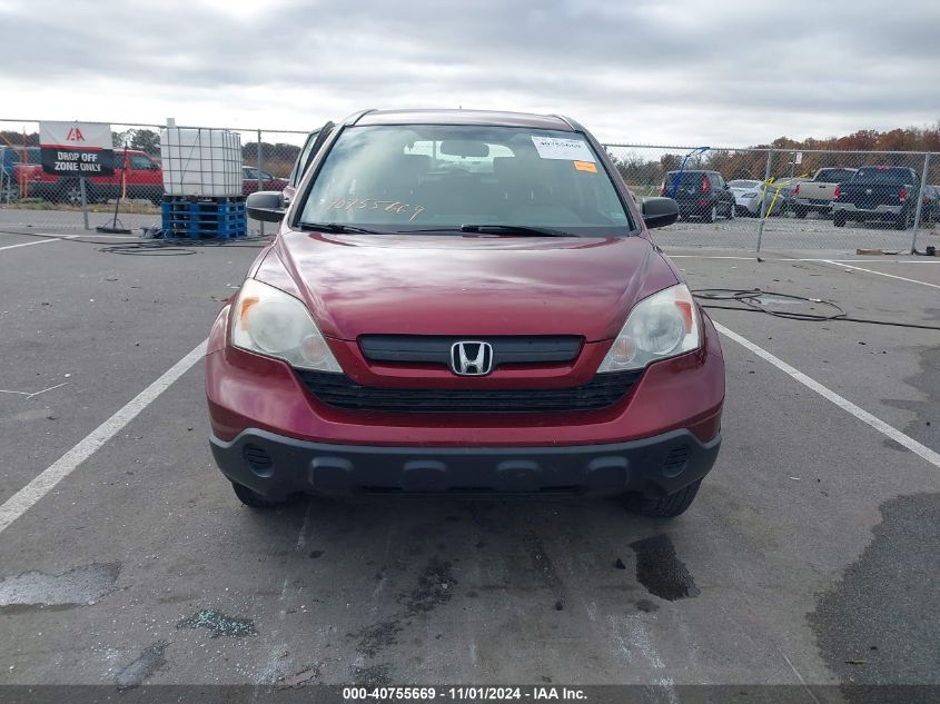 2007 Honda Cr-V Lx VIN: JHLRE48347C045937 Lot: 40755669