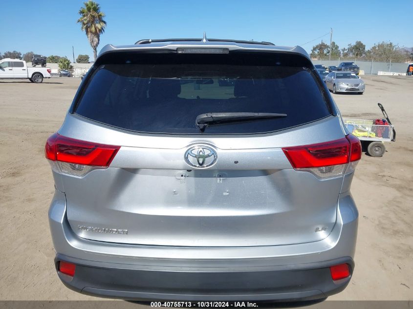 2019 Toyota Highlander Le Plus VIN: 5TDZZRFHXKS300675 Lot: 40755713