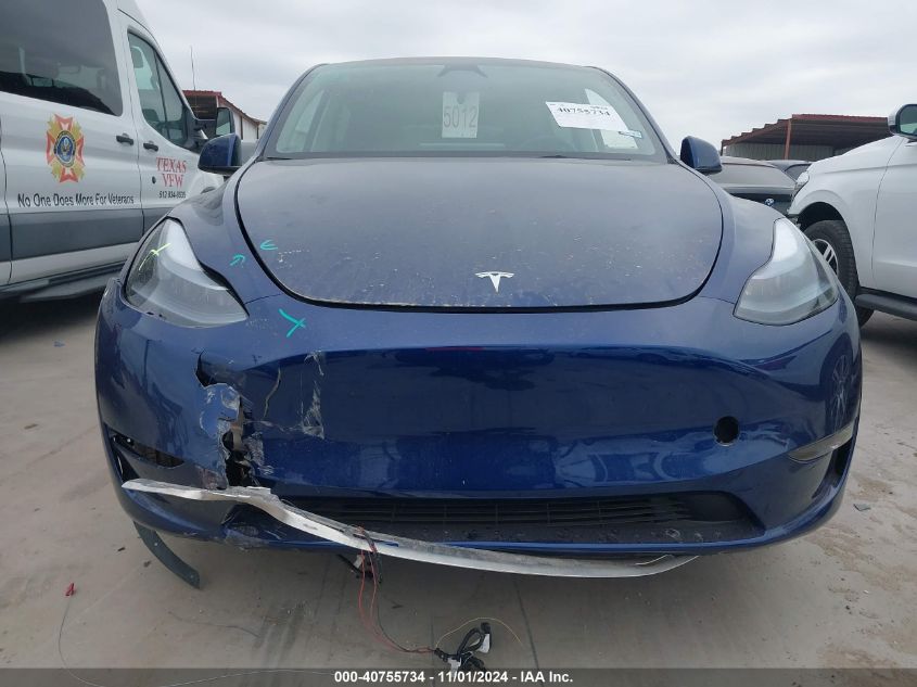 2024 Tesla Model Y Long Range Dual Motor All-Wheel Drive VIN: 7SAYGAEE7RF102521 Lot: 40755734