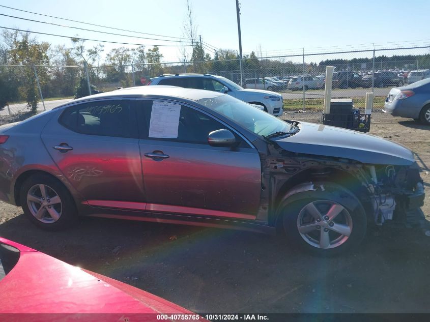 2015 Kia Optima Lx VIN: 5XXGM4A71FG413817 Lot: 40755765