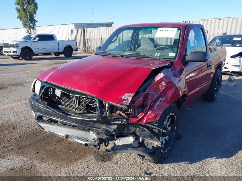 2001 Toyota Tacoma VIN: 5TENL42N71Z720961 Lot: 40755792