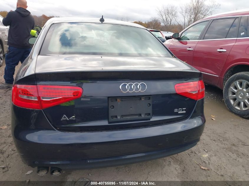 2013 Audi A4 2.0T Premium VIN: WAUFFAFL8DN011107 Lot: 40755895