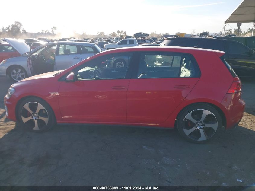 2015 Volkswagen Golf Gti 2.0T Se 4-Door VIN: 3VW4T7AU4FM027451 Lot: 40755909