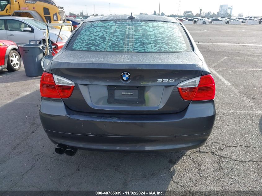 2006 BMW 330I VIN: WBAVB33516KR81040 Lot: 40755939