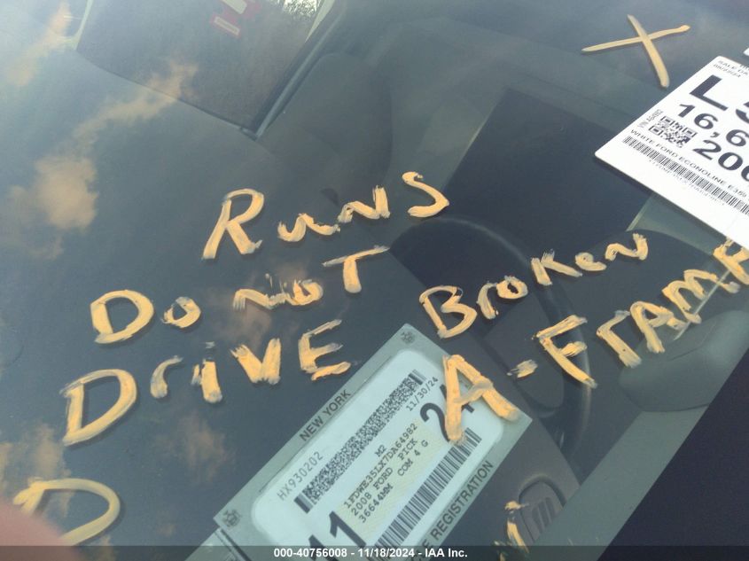 2007 Ford E-350 Cutaway VIN: 1FDWE35LX7DA64982 Lot: 40756008