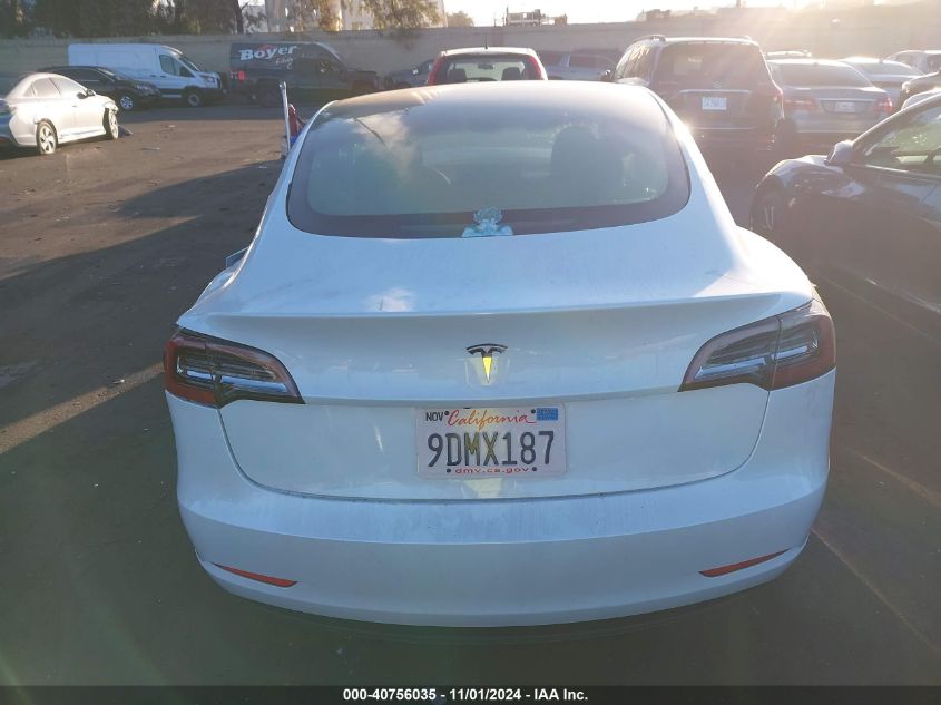 2023 Tesla Model 3 Rear-Wheel Drive VIN: 5YJ3E1EA6PF407502 Lot: 40756035