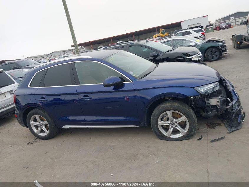 2021 Audi Q5 Premium 45 Tfsi Quattro S Tronic VIN: WA1AAAFY9M2056074 Lot: 40756066