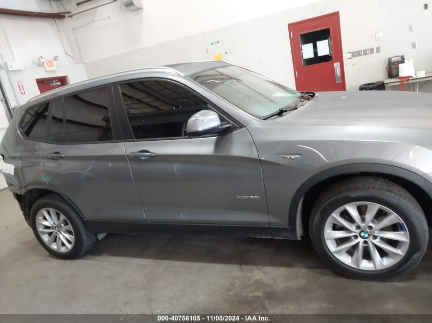 2017 BMW X3 xDrive28I VIN: 5UXWX9C54H0T15783 Lot: 40756105