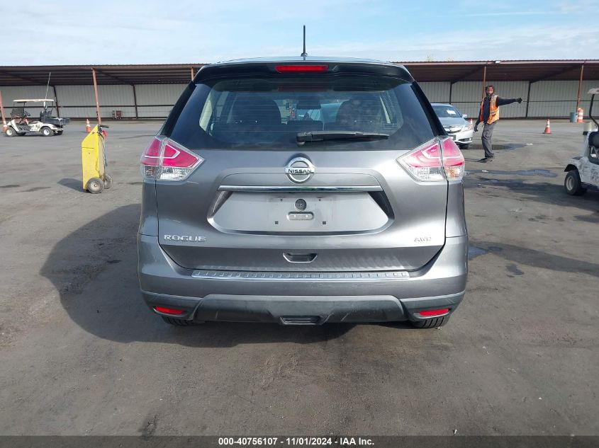 2015 Nissan Rogue S VIN: KNMAT2MV5FP502998 Lot: 40756107