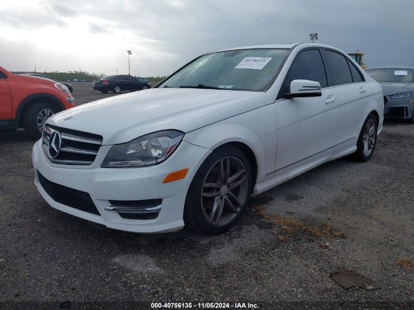 VIN WDDGF4HB3EG204967 2014 Mercedes-Benz C-Class, C... no.2