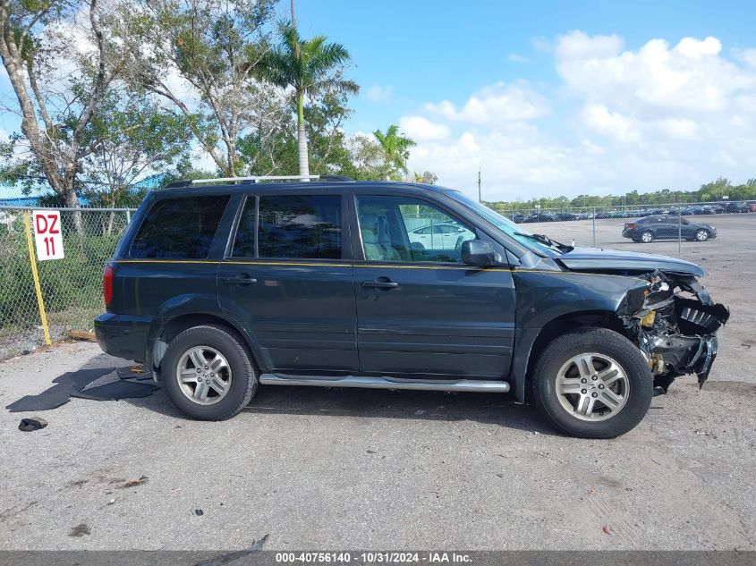 2004 Honda Pilot Ex VIN: 2HKYF18534H530429 Lot: 40756140