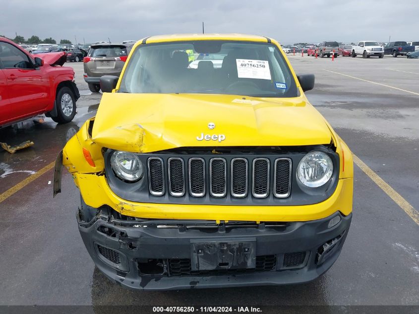 2018 Jeep Renegade Sport Fwd VIN: ZACCJAAB4JPG81503 Lot: 40756250