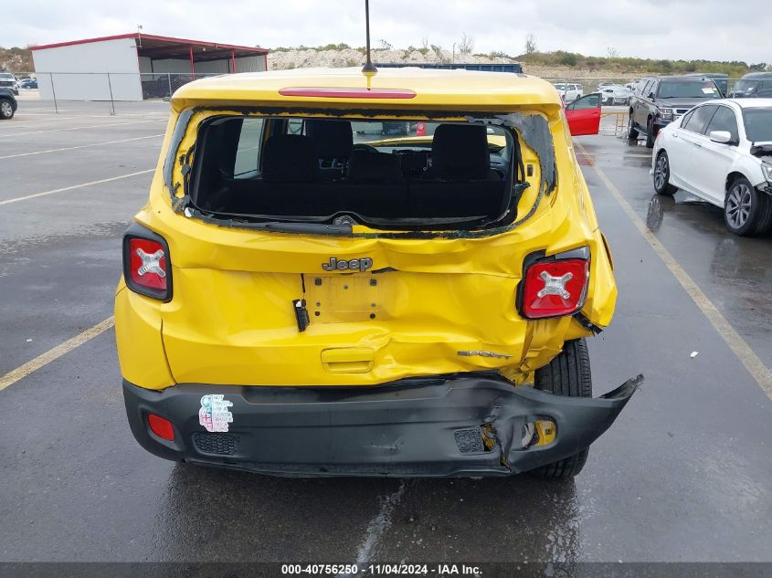 2018 Jeep Renegade Sport Fwd VIN: ZACCJAAB4JPG81503 Lot: 40756250