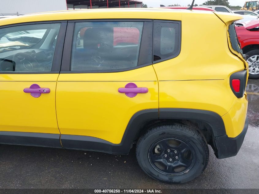 2018 Jeep Renegade Sport Fwd VIN: ZACCJAAB4JPG81503 Lot: 40756250