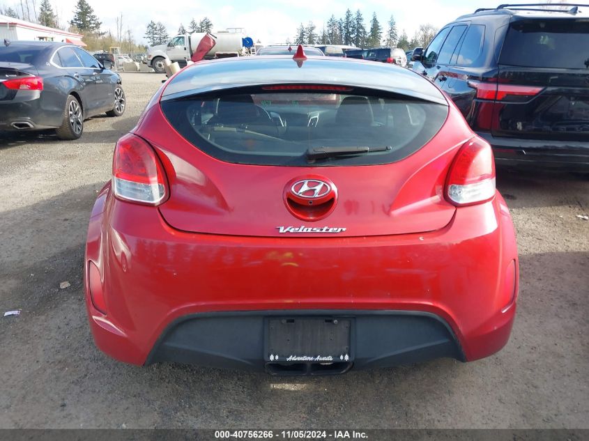 2017 Hyundai Veloster VIN: KMHTC6AD2HU309266 Lot: 40756266