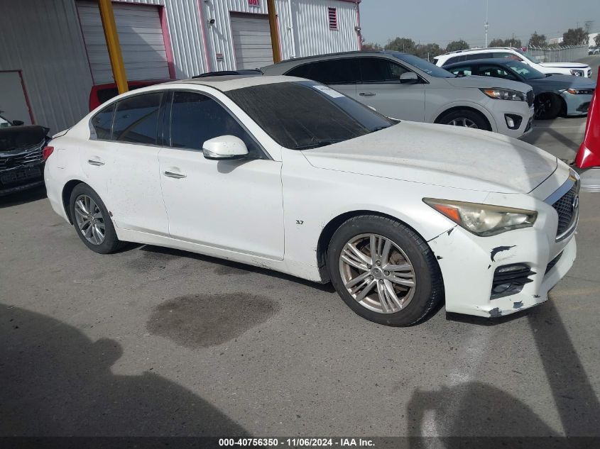 2014 Infiniti Q50 Premium VIN: JN1BV7APXEM683553 Lot: 40756350